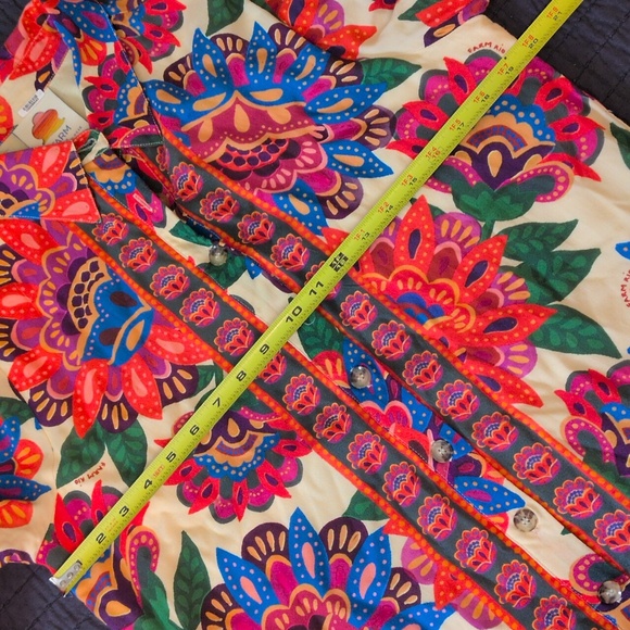 Anthropologie By Farm Rio Button Front Maxi Dress Sz. M - Picture 10 of 10